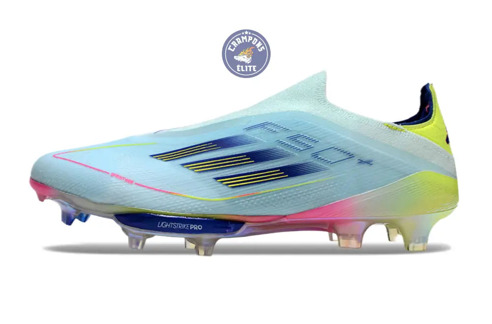 F50 + Laceless FG Stellar Icon - Almost Blue/Bleu/Jaune