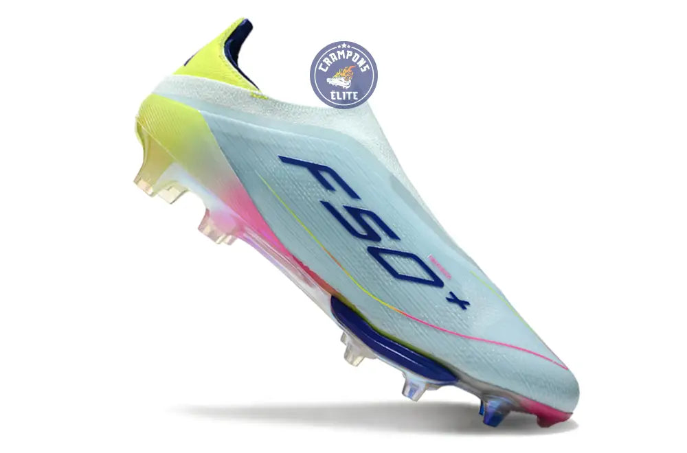 F50 + Laceless FG Stellar Icon - Almost Blue/Bleu/Jaune