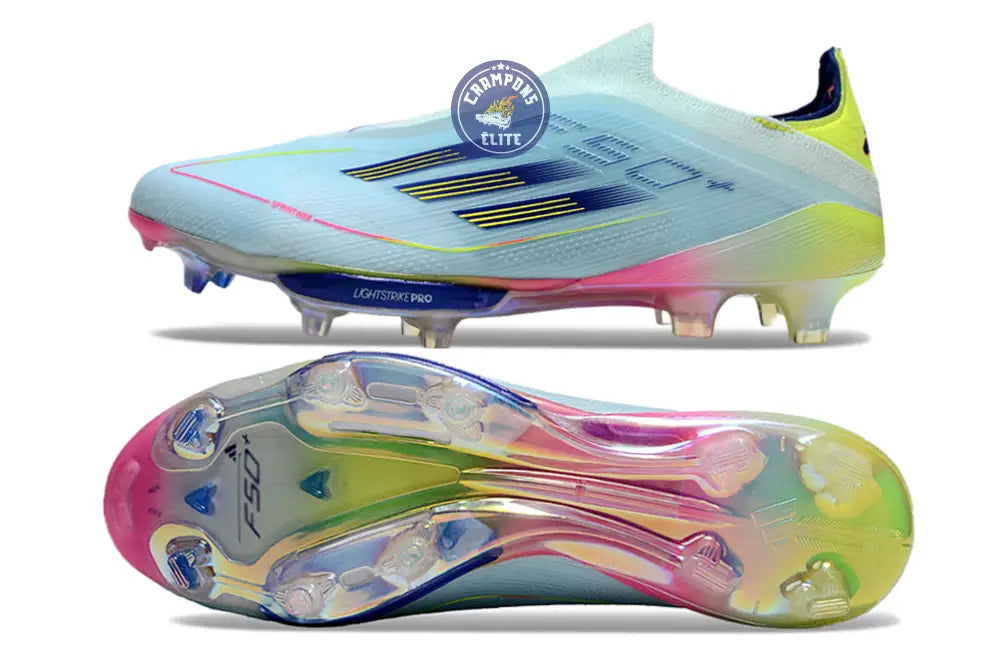 F50 + Laceless FG Stellar Icon - Almost Blue/Bleu/Jaune