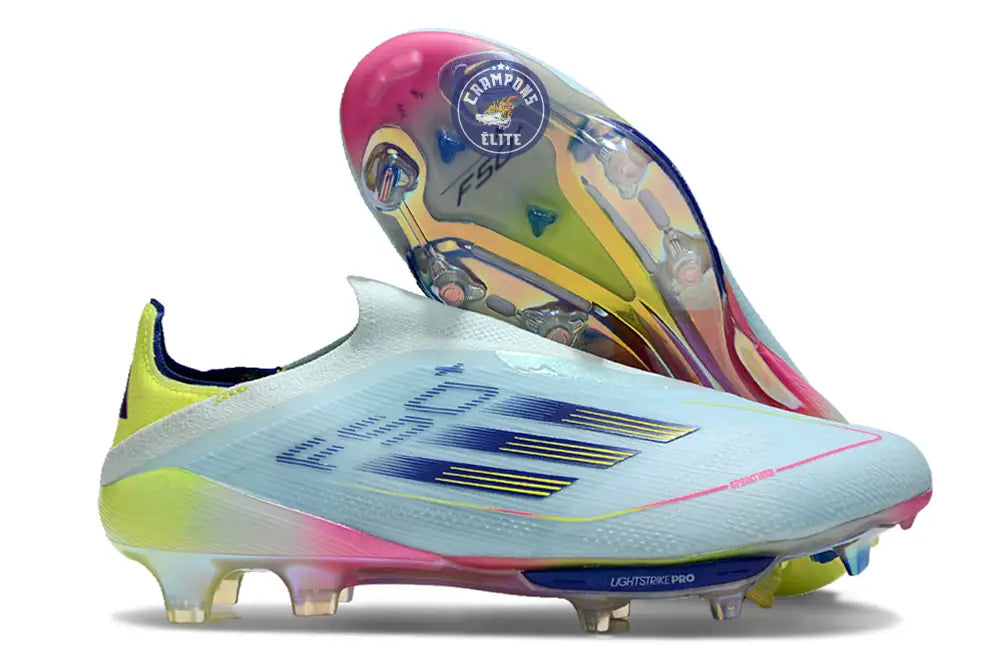 F50 + Laceless FG Stellar Icon - Almost Blue/Bleu/Jaune
