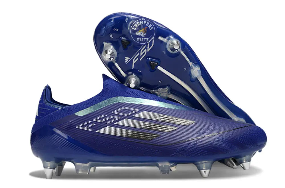 F50 Laceless SG - Bleu/Argenté/Blanc