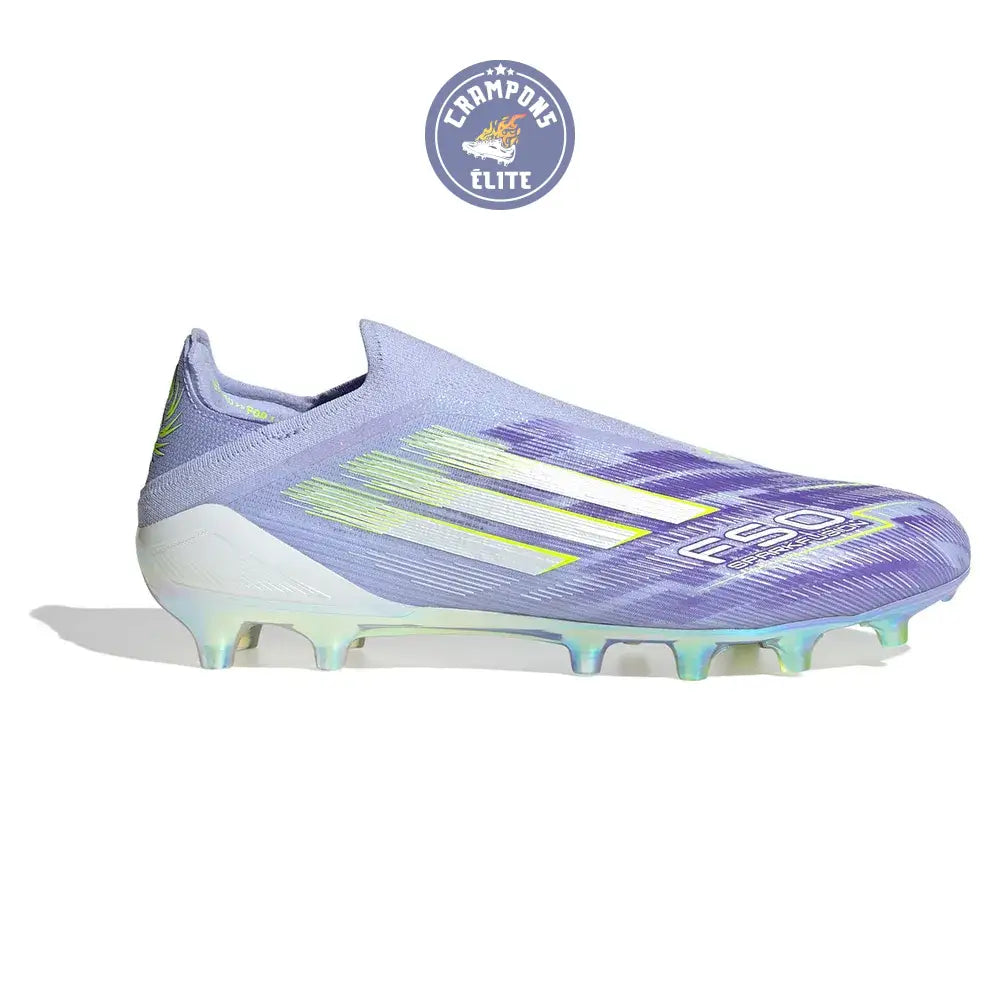 F50 Laceless Sparkfusion Elite Low Cut Laceless FG Radiant Blaze - Violet Tone/Vert/Violet