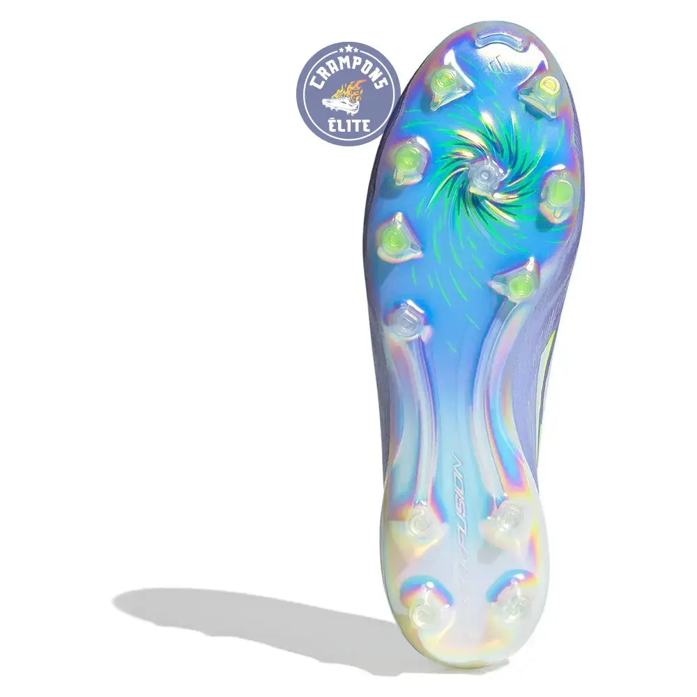 F50 Laceless Sparkfusion Elite Low Cut Laceless FG Radiant Blaze - Violet Tone/Vert/Violet