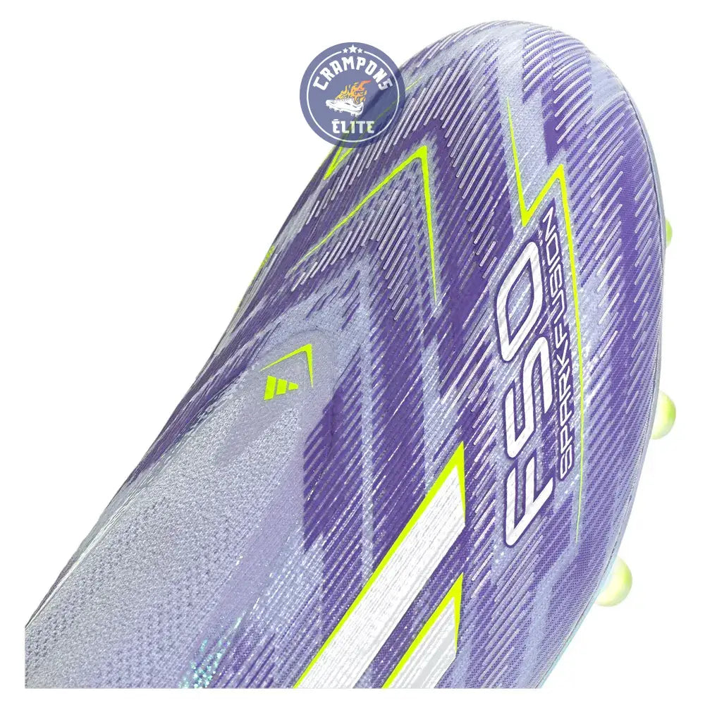 F50 Laceless Sparkfusion Elite Low Cut Laceless FG Radiant Blaze - Violet Tone/Vert/Violet
