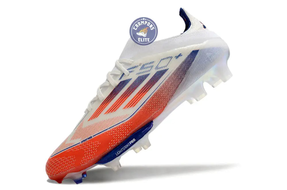 F50 + Lacets FG - Blanc/Bleu/Orange