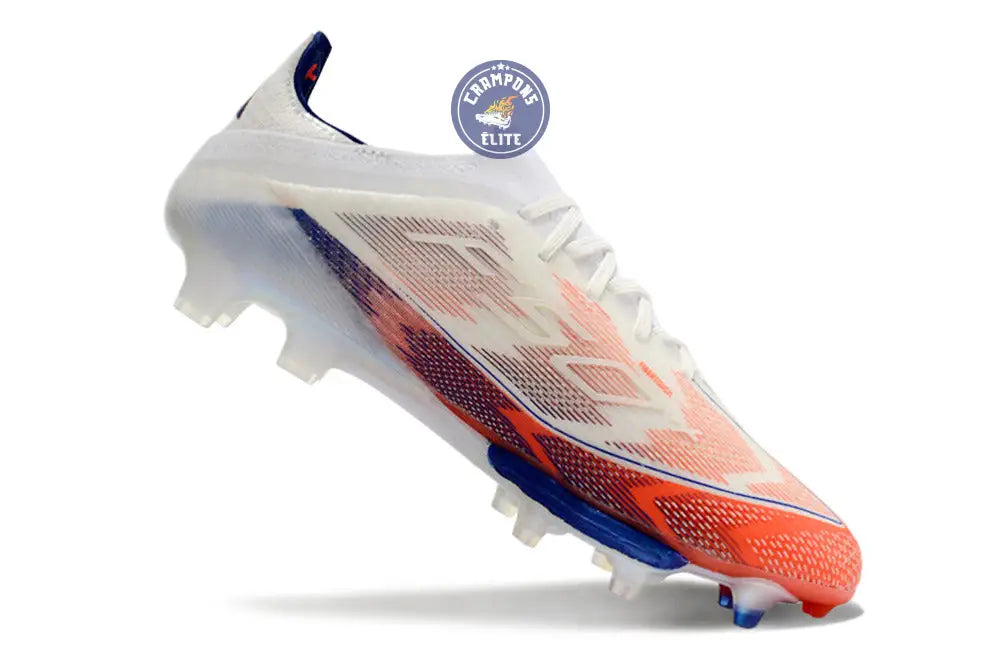F50 + Lacets FG - Blanc/Bleu/Orange