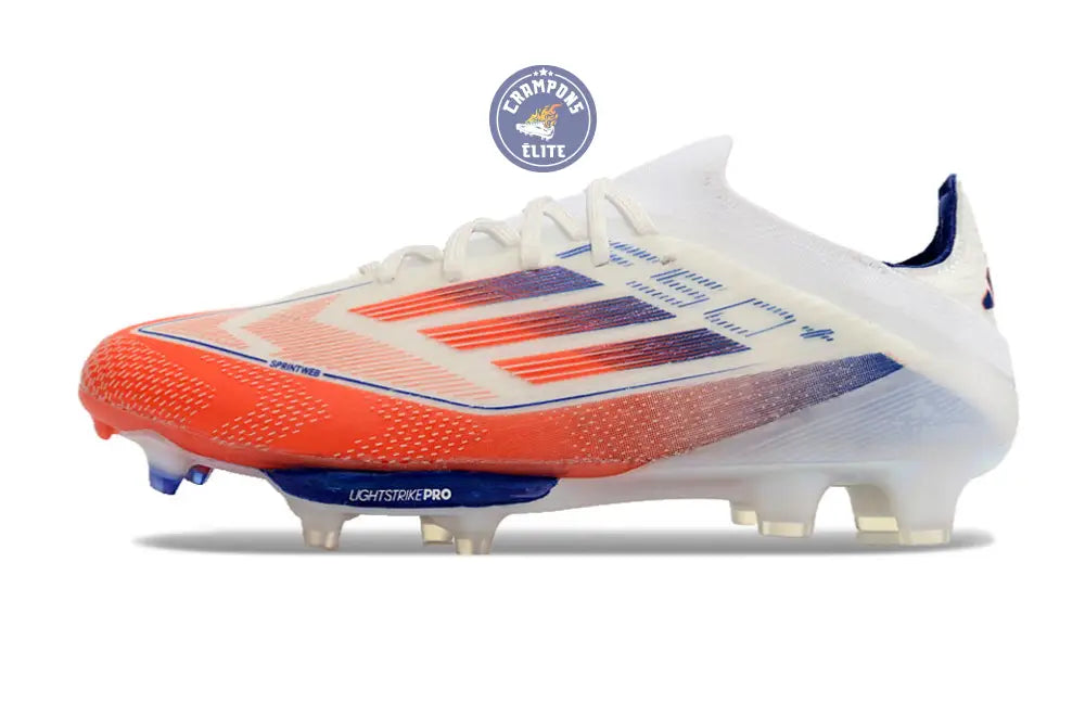 F50 + Lacets FG - Blanc/Bleu/Orange