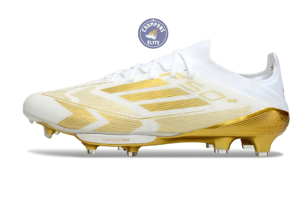 F50 + Lacets FG - Blanc/Doré