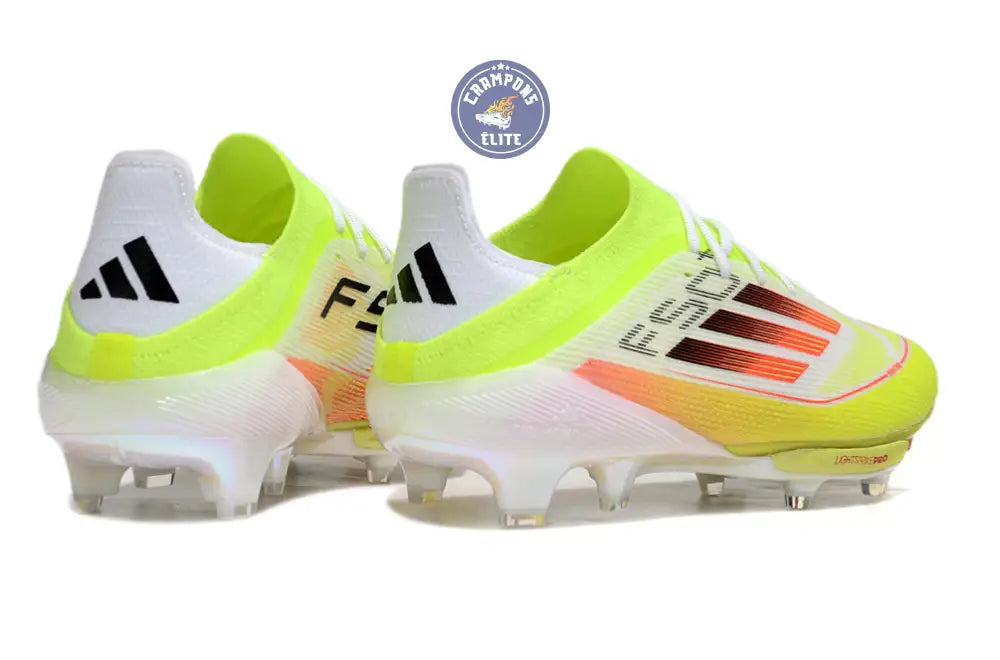 F50 + Lacets FG - Blanc/Jaune Fluo/Orange/noir