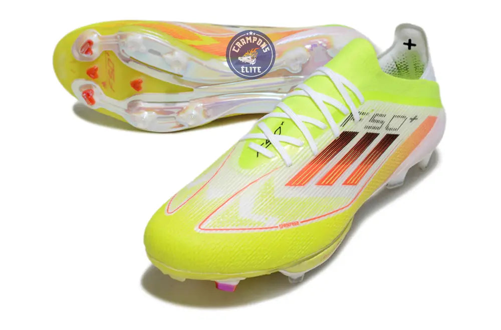 Image of F50 + Lacets FG - Blanc/Jaune Fluo/Orange/noir
