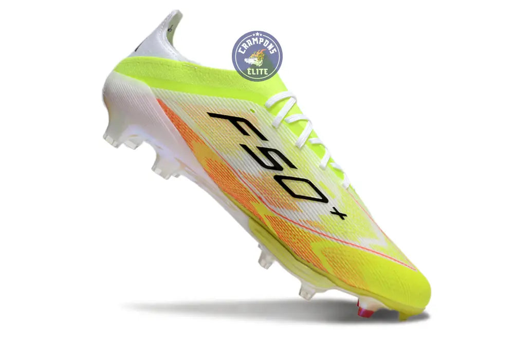 Image of F50 + Lacets FG - Blanc/Jaune Fluo/Orange/noir