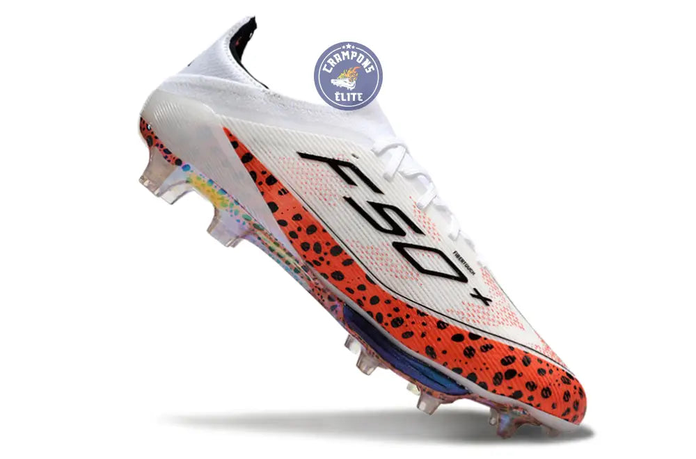 F50 + Lacets FG - Blanc/Rouge/Noir