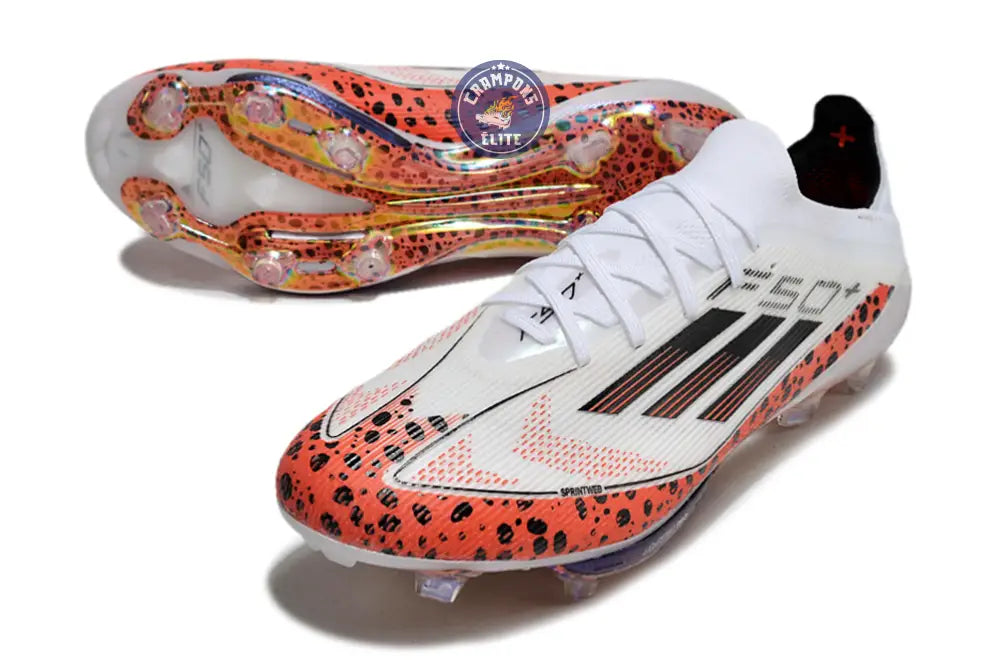 F50 + Lacets FG - Blanc/Rouge/Noir