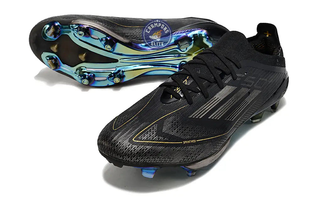F50 + Lacets FG Dark Spark - Noir/Argenté/Doré