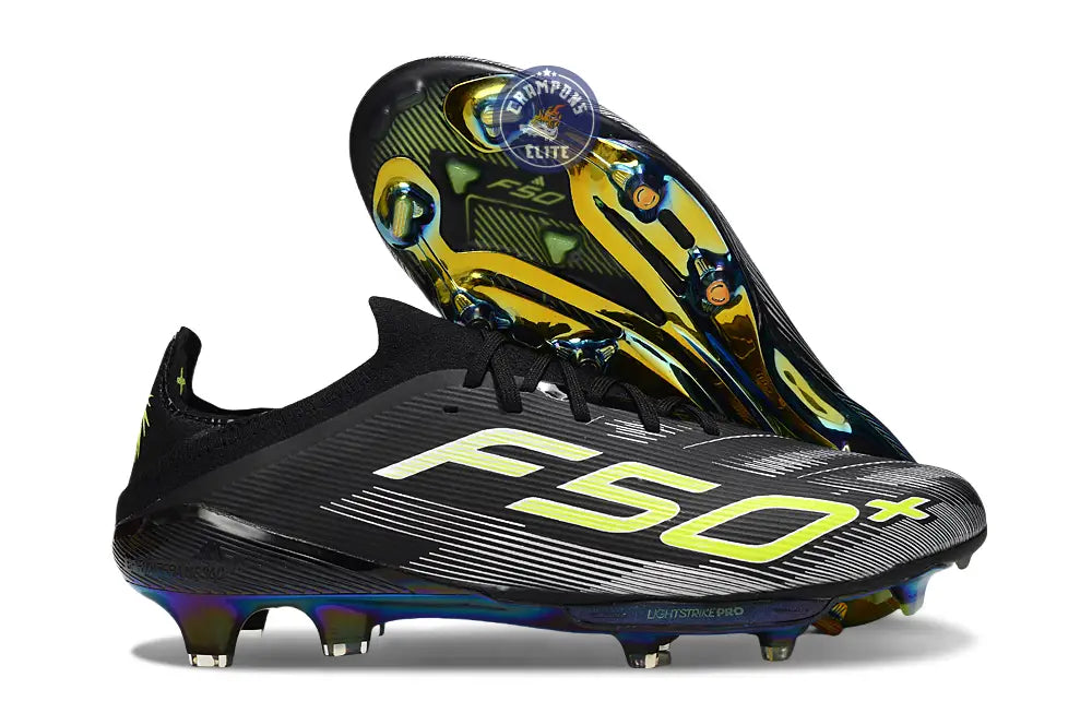 Image of F50 + Lacets FG - Noir/Jaune Fluo/Blanc/Bleu