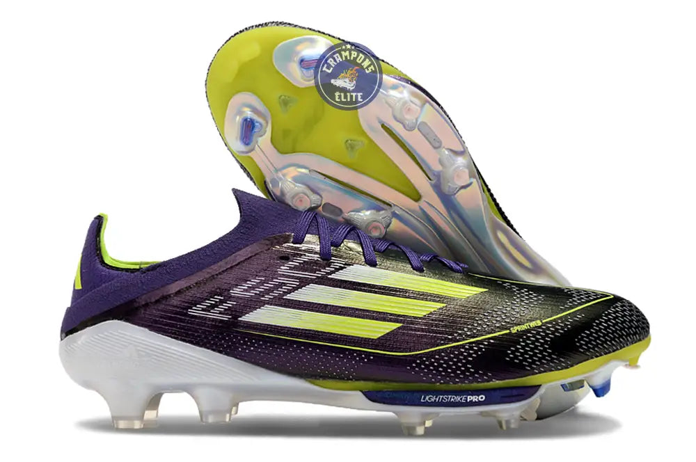 Image of F50 + Lacets FG Fast Reborn - Violet/Blanc/Vert ÉDITION LIMITÉE