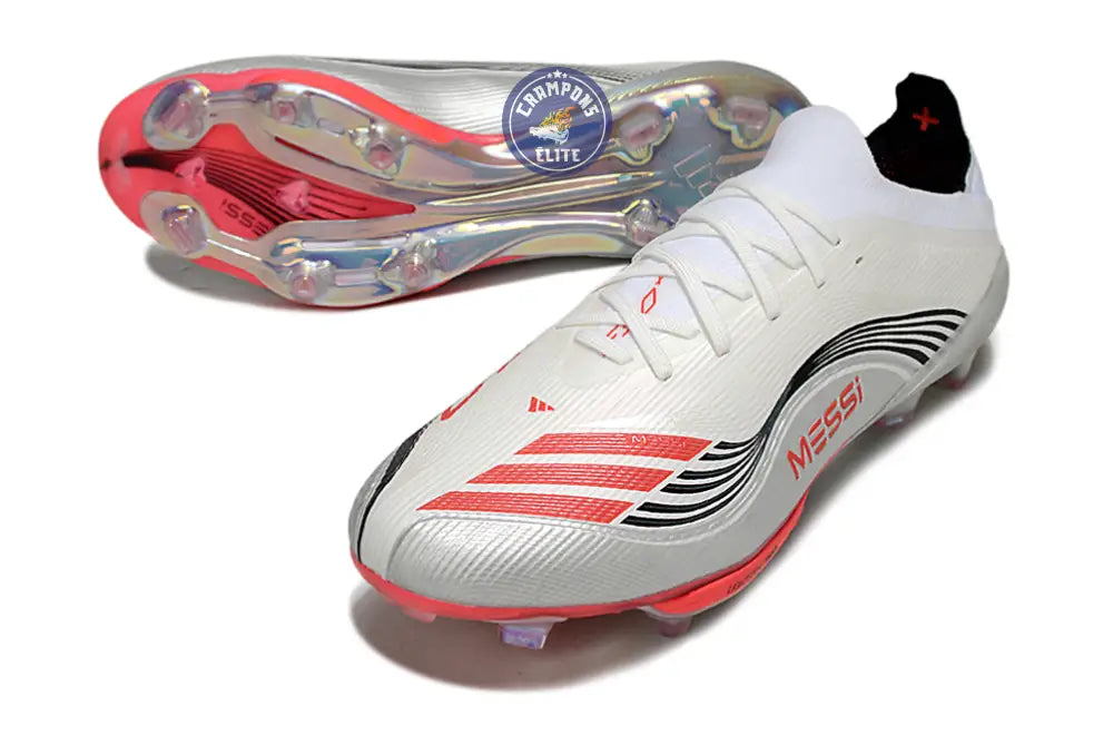 F50 + Lacets FG Prestig10 - Blanc/Lucid Red/Argenté