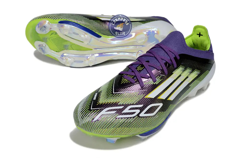F50 + Lacets FG Radiant Blaze - Violet/Blanc/Vert