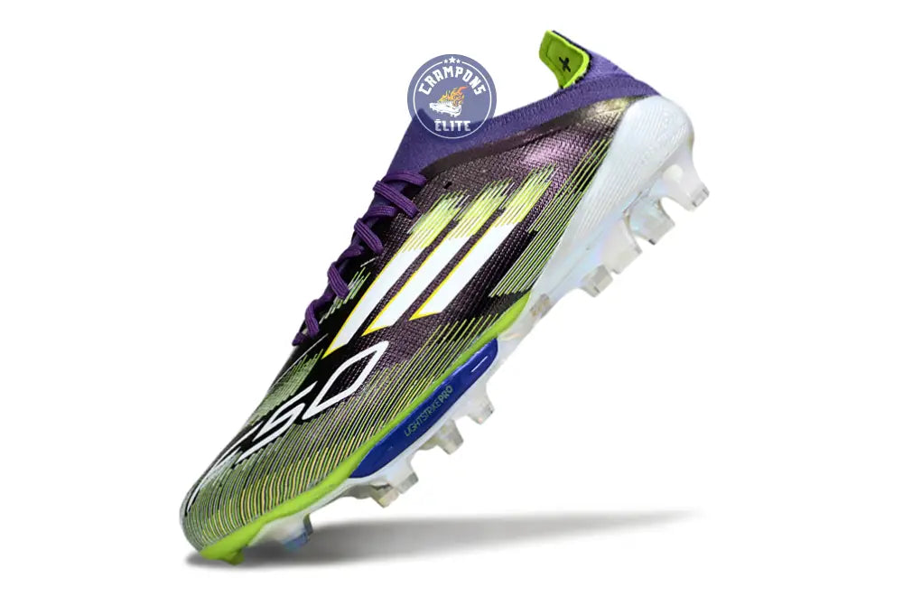 F50 + Lacets FG Radiant Blaze - Violet/Blanc/Vert