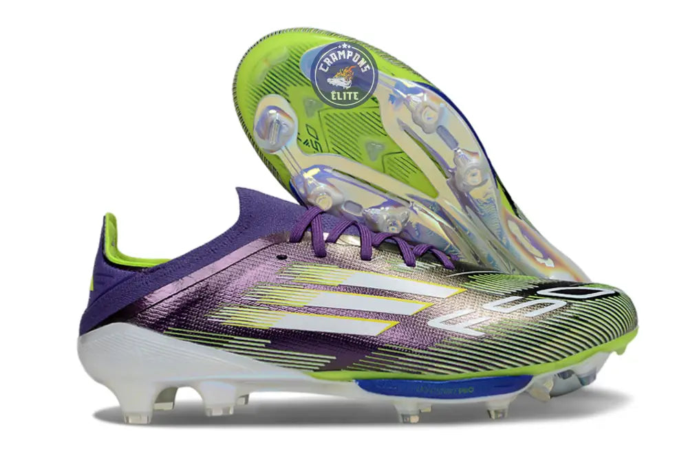 F50 + Lacets FG Radiant Blaze - Violet/Blanc/Vert