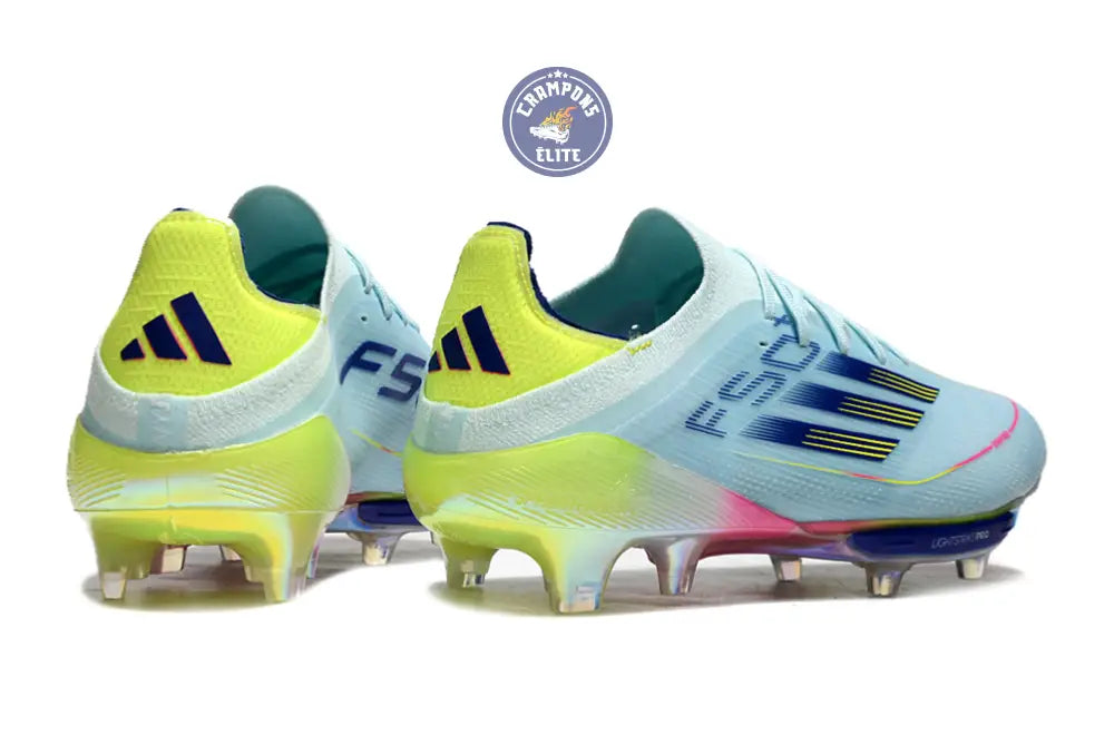 F50 + Lacets FG Stellar Icon - Almost Blue/Bleu/Jaune