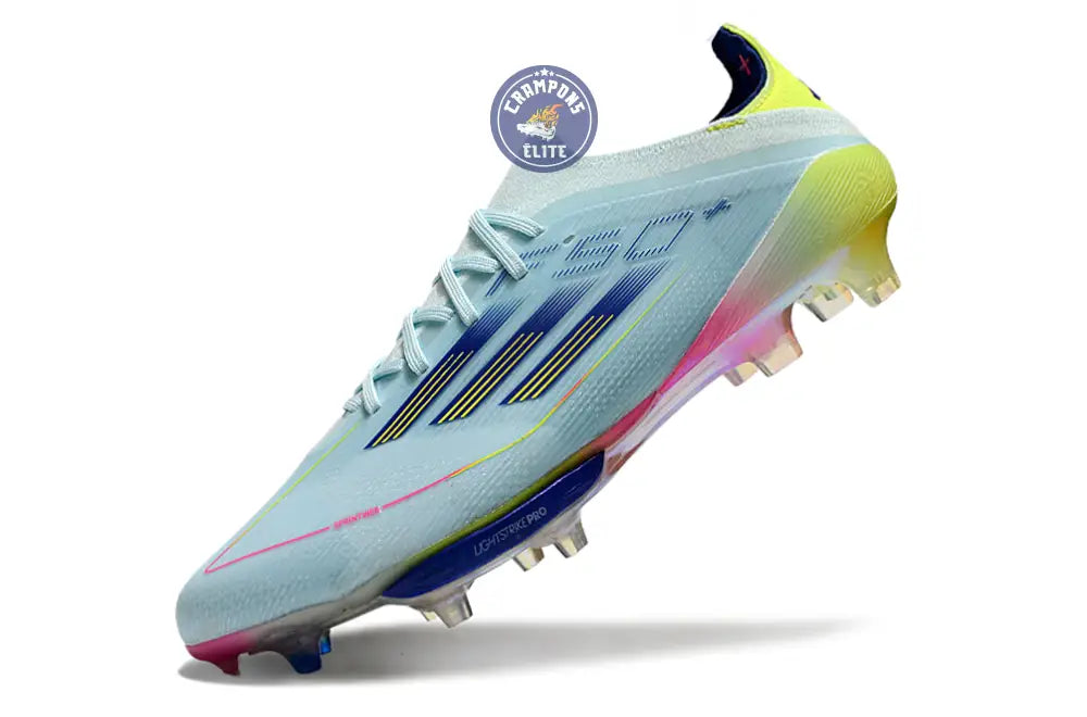 F50 + Lacets FG Stellar Icon - Almost Blue/Bleu/Jaune