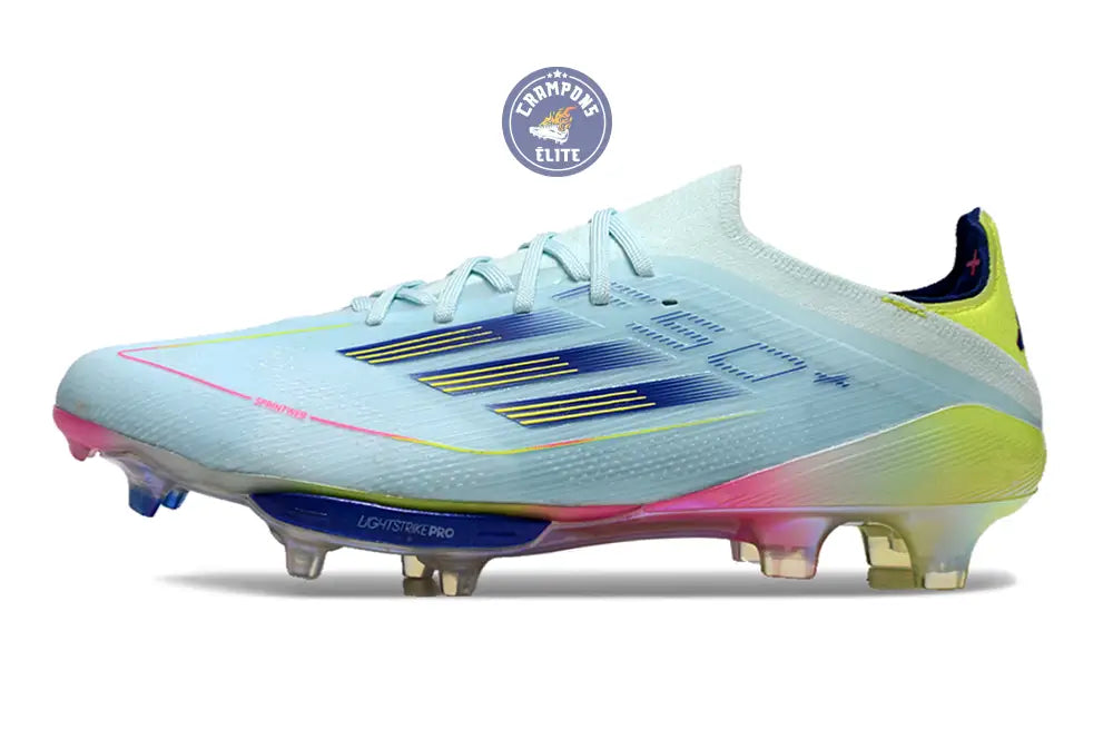 F50 + Lacets FG Stellar Icon - Almost Blue/Bleu/Jaune