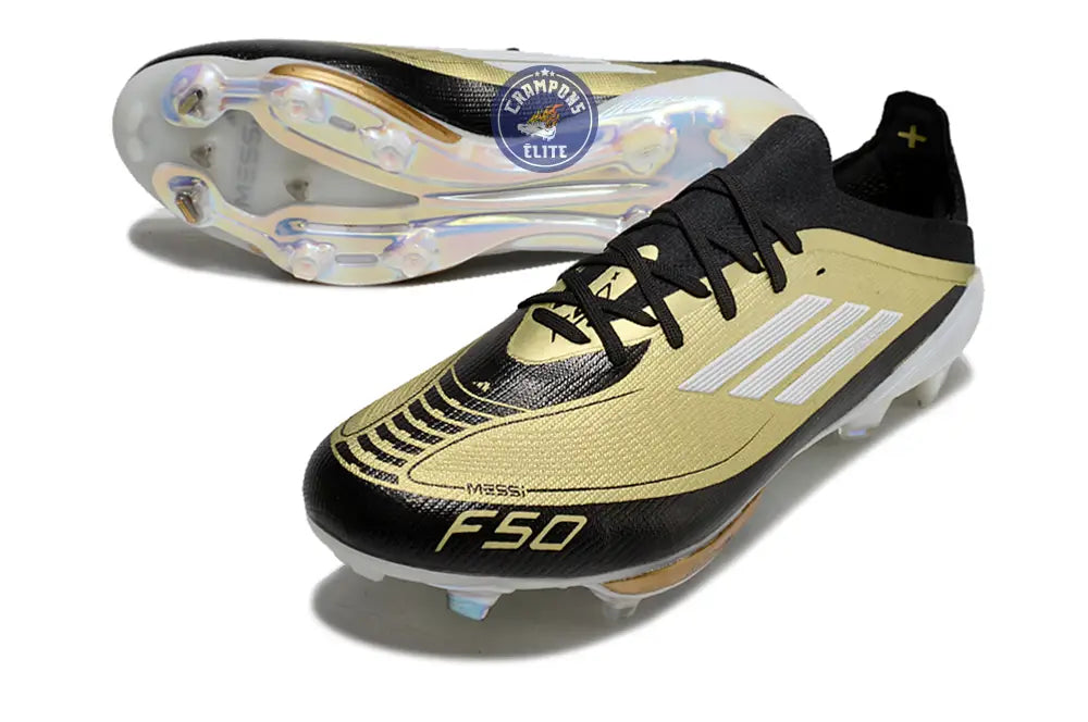 F50 + Lacets FG Triunfo Dorado - Doré/Blanc/Noir