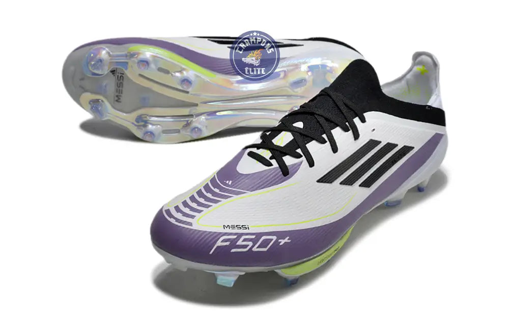 Image of F50 + Lacets FG Triunfo Estelar - Blanc/Noir/Violet