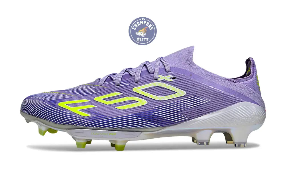 F50 + Lacets FG - Violet/Jaune Fluo/Gris