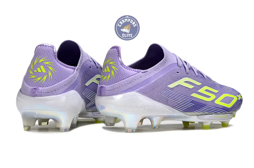 F50 + Lacets FG - Violet/Jaune Fluo/Gris