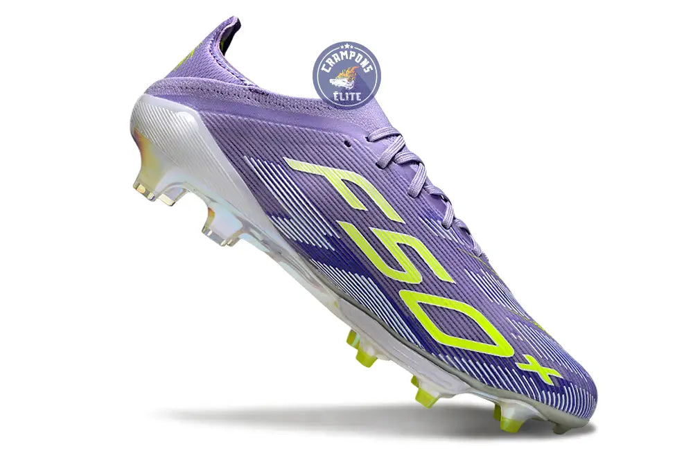 F50 + Lacets FG - Violet/Jaune Fluo/Gris
