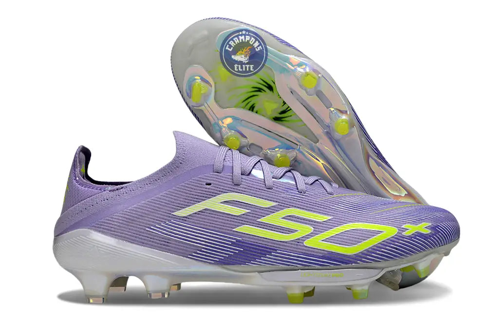 F50 + Lacets FG - Violet/Jaune Fluo/Gris