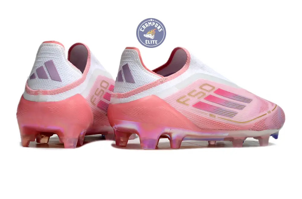 Image of F50 Lamine Yamal Laceless FG Rose/Blanc