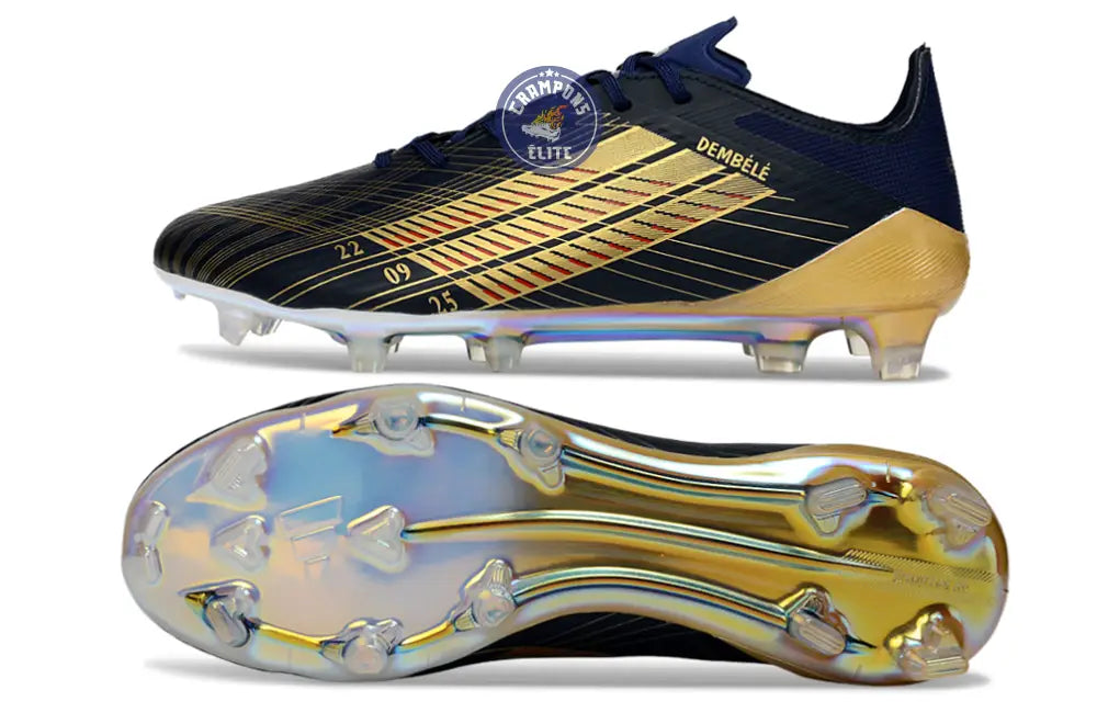 F50 Languette édition speciale OUSMANE DEMBÉLÉ BALLON D’OR - BLEU FONCÉ/OR