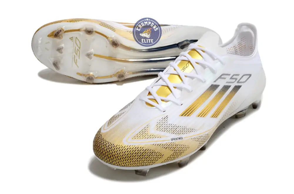 F50 Languette FG - Blanc/Doré/Noir