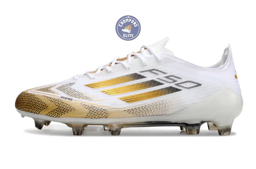 Image of F50 Languette FG - Blanc/Doré/Noir