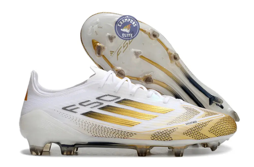F50 Languette FG - Blanc/Doré/Noir