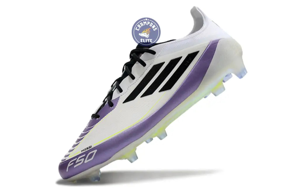F50 Languette FG - Blanc/Violet/Noir/Jaune Fluo