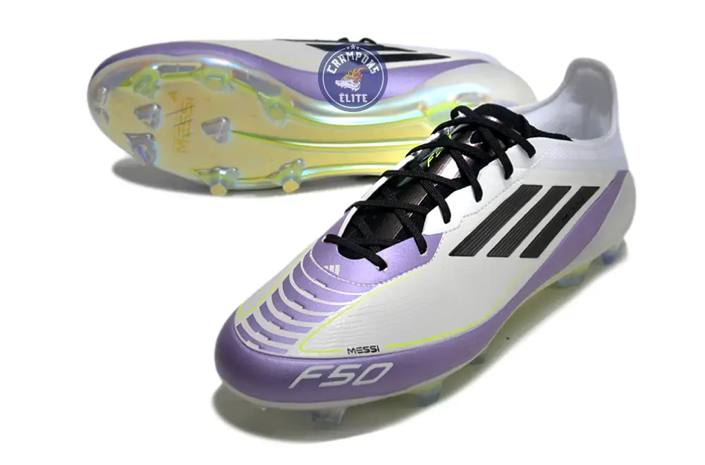 F50 Languette FG - Blanc/Violet/Noir/Jaune Fluo