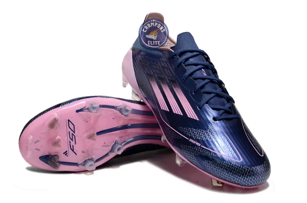 Image of F50 Languette FG - Bleu Foncé/Rose