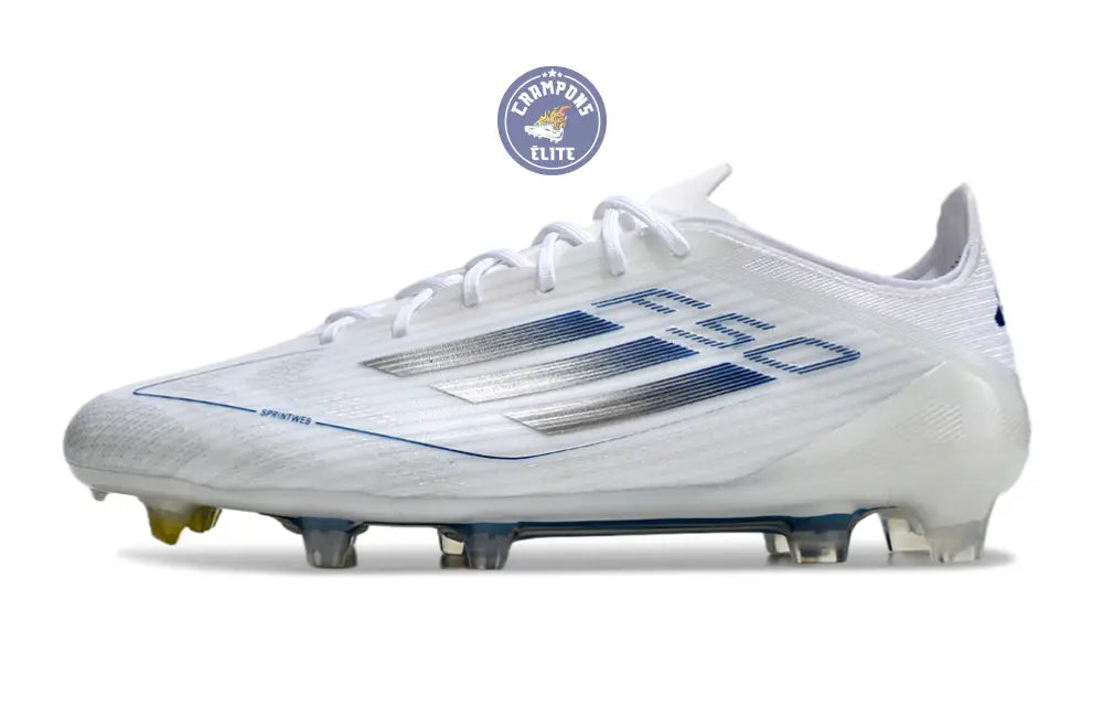 F50 Languette FG - Blanc/Argenté/Bleu