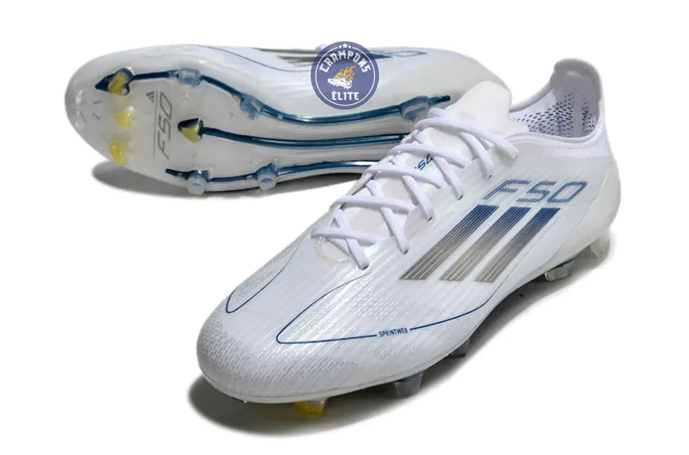 F50 Languette FG - Blanc/Argenté/Bleu
