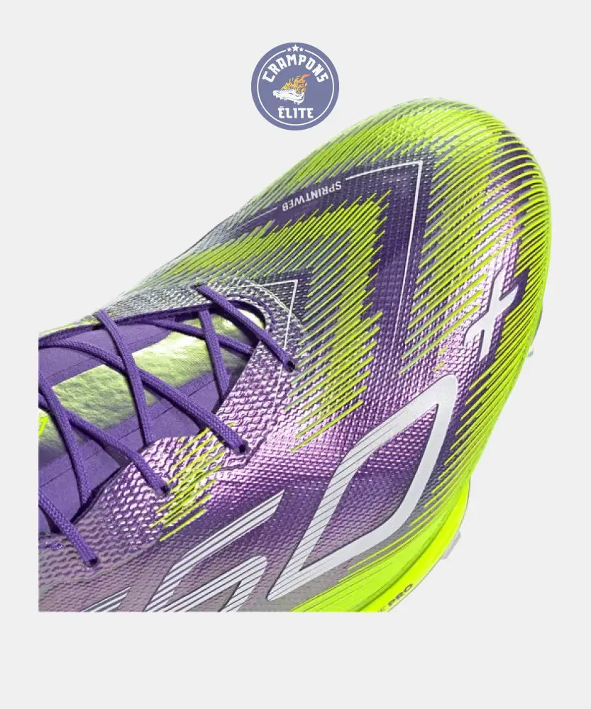 F50 + Languette FG Radiant Blaze - Violet/Blanc/Vert