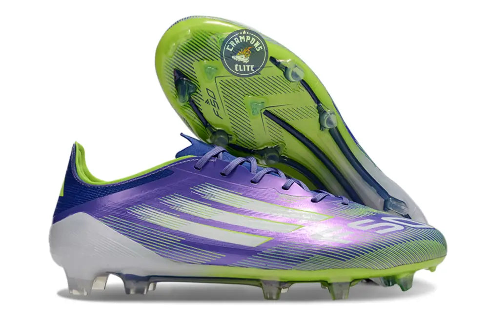 F50 Languette FG - Violet/Bleu/Jaune Fluo/Blanc
