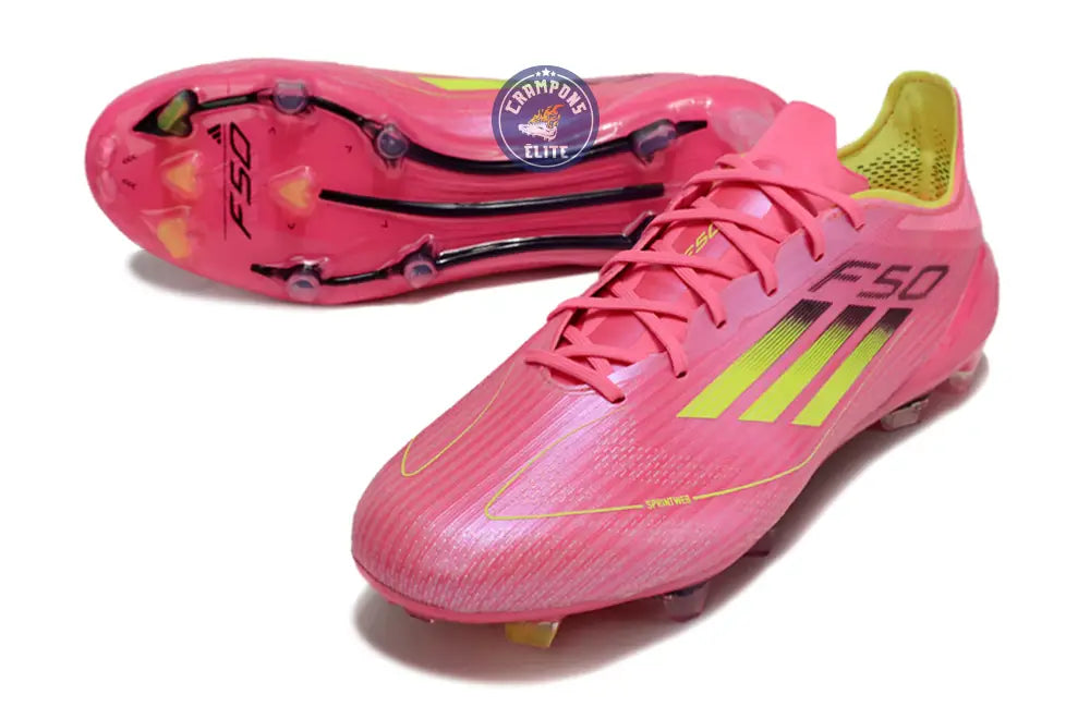 F50 Languette FG - Rose/Jaune Fluo/Noir