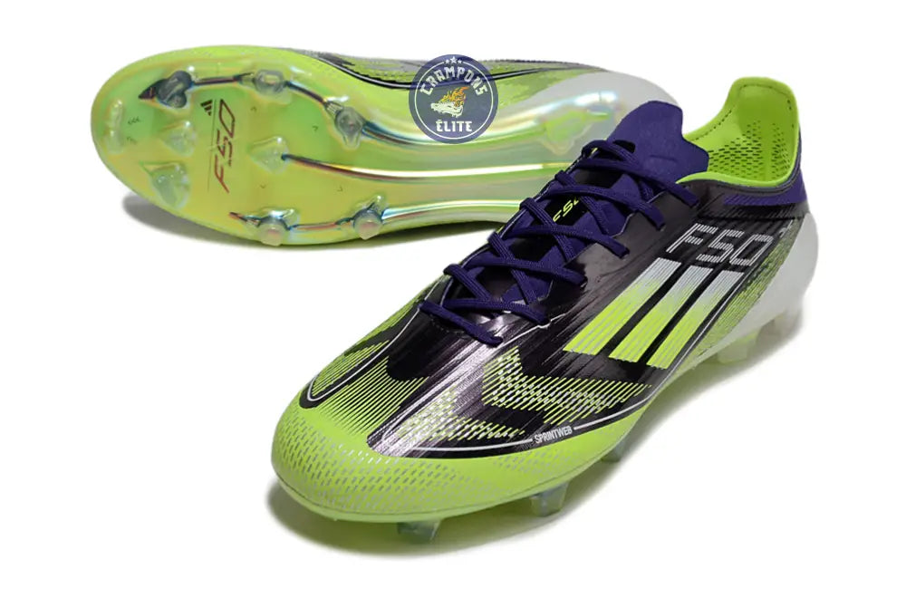 Image of F50 Languette FG - Violet/Jaune Fluo/Blanc