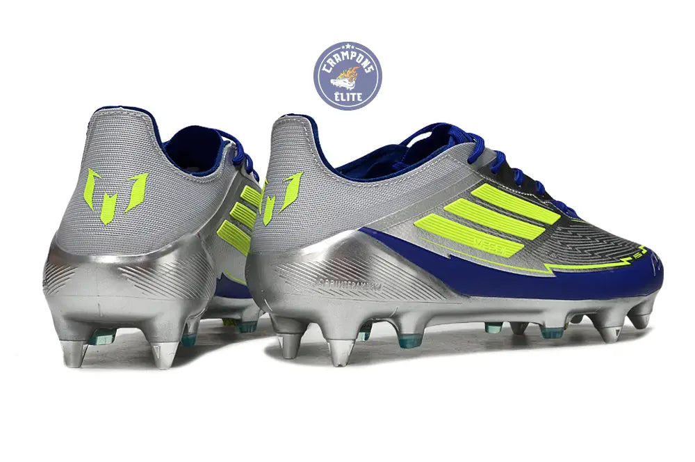 Image of F50 Languette SG Messi Pro FG La Vida Rapida - Argenté/Jaune/Bleu