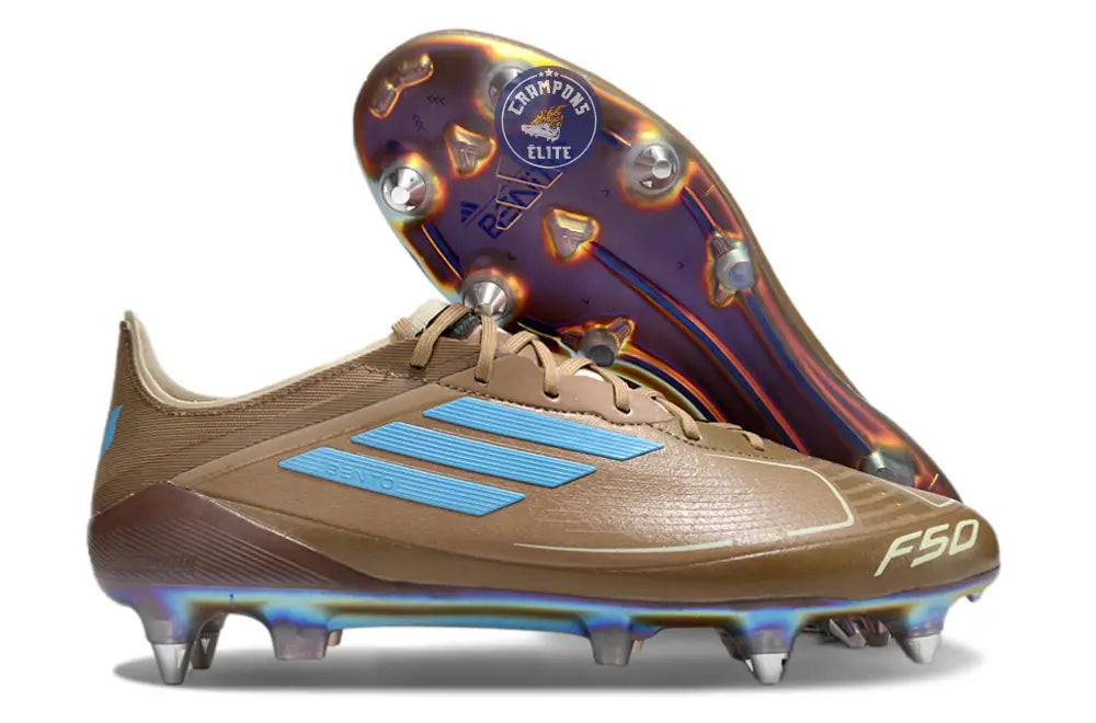 F50 Languette SG Messi X Bad Bunny Elite FG - Cardboard/Blanc/Turquoise ÉDITION LIMITÉE