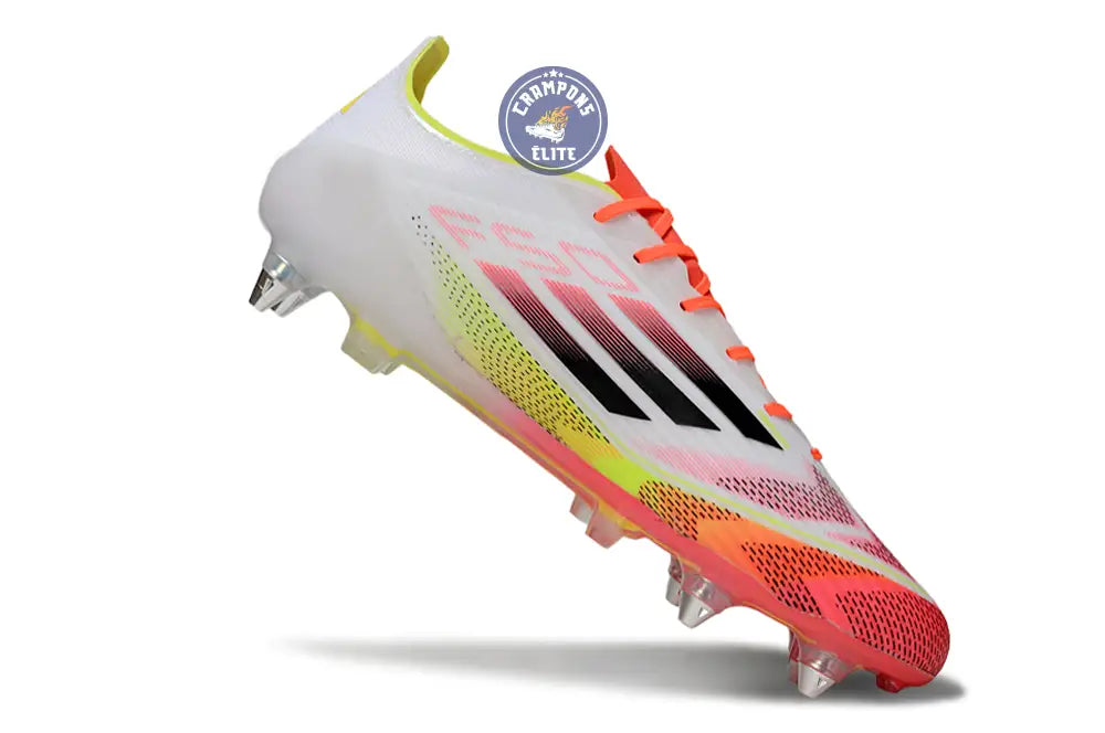 F50 Languette SG Pure Victory - Blanc/Noir/Jaune